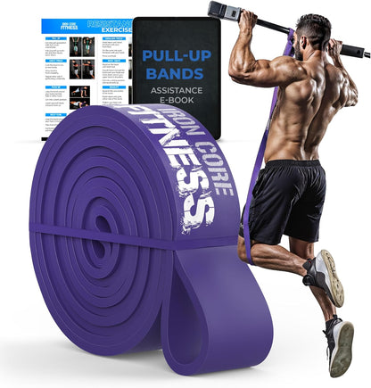 Pull up Assistance Resistance Bands - Long Loop Power Bands for Men and Women - Strength Power Flexibility Training at Home & Gym - Ebooks & Workout Chart Included by