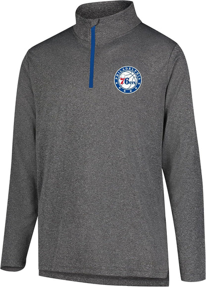 Men'S NBA Quarter Zip Long Sleeve Pullover T-Shirt