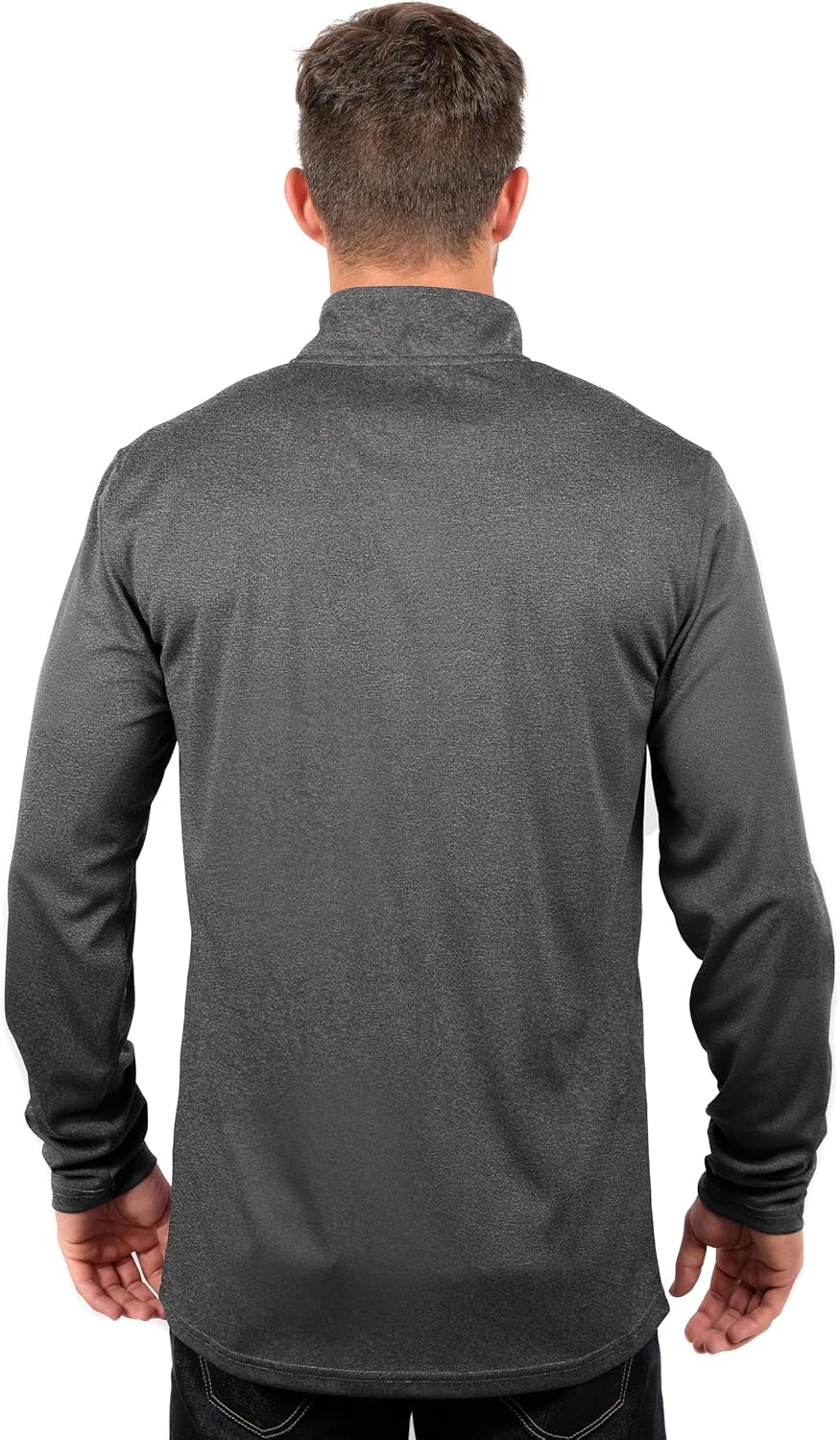 Men'S NBA Quarter Zip Long Sleeve Pullover T-Shirt