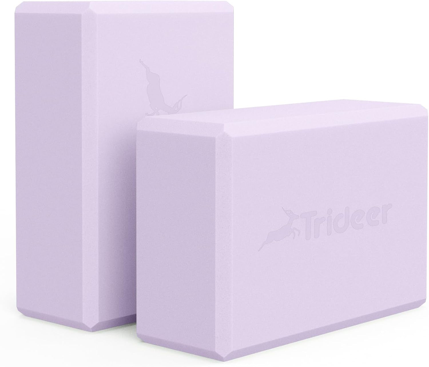 Yoga Blocks 2 Pack – Premium Soft Non-Slip Foam for Better Alignment and Stretching in Yoga, Pilates, and Dance – Supportive, Lightweight, Odor Resistant, Latex-Free, 9"X6"X3"